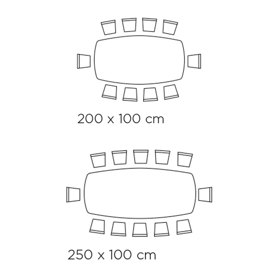 Tavolinë fikse ndenjeje me bazament druri Prodhuar në Itali - Equatore Viadurini