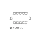 Tavolinë fikse e dhomës së ndenjes me buzë të zhveshur Made in Italy - Pushime Viadurini