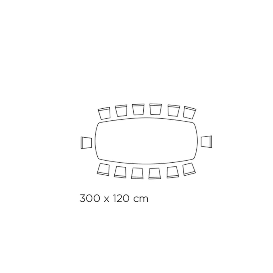 Tavolinë fikse e dhomës së ndenjes me majë në formë fuçie në qeramikë Prodhuar në Itali - Gota Viadurini