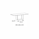 Tabela e Dizajnit në Matt Noir Desir Qeramike dhe Metal Made in Italy - Brown Brown Viadurini