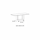 Tabela e Dizajnit në Matt Noir Desir Qeramike dhe Metal Made in Italy - Brown Brown Viadurini