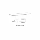 Tabela e Dizajnit në Matt Noir Desir Qeramike dhe Metal Made in Italy - Brown Brown Viadurini