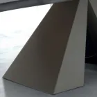 Tavolinë projektimi në dru dhe çelik të rimeso Prodhuar në Itali – Dalmatë Viadurini