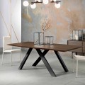 Dizajni tryezë e ngurtë druri e bërë në Itali, Wilmer