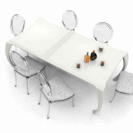 Tavolinë ngrënieje me dizajn modern të prodhuar në Itali, Milzano Viadurini