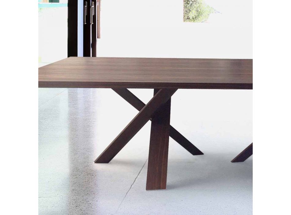 Tabela moderne e projektimit në dru 270x120cm e bërë në Itali Pema Viadurini
