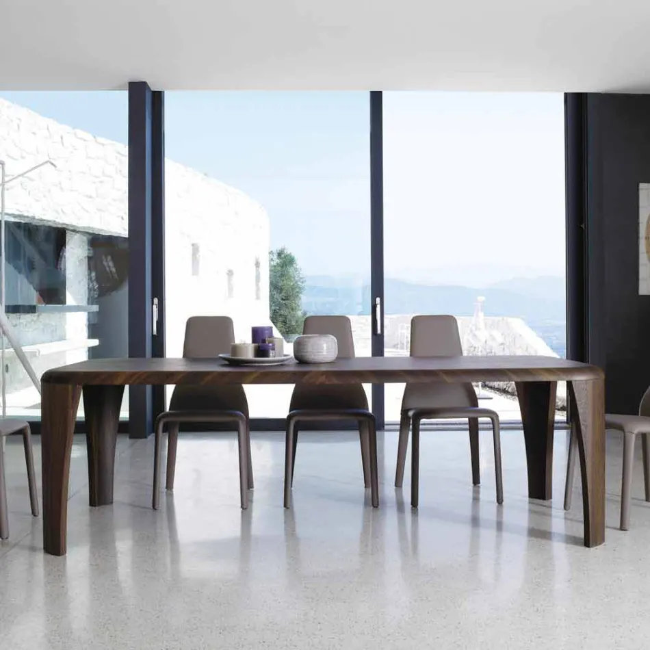 Tabela moderne e projektimit prej druri punuar me dorë në Itali Druri Viadurini