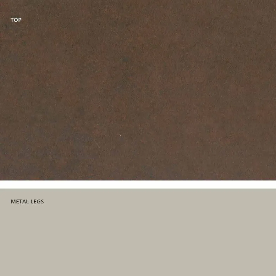 Tavolinë qelqi qeramike me dizajn modern të bërë në Itali, Clark Viadurini