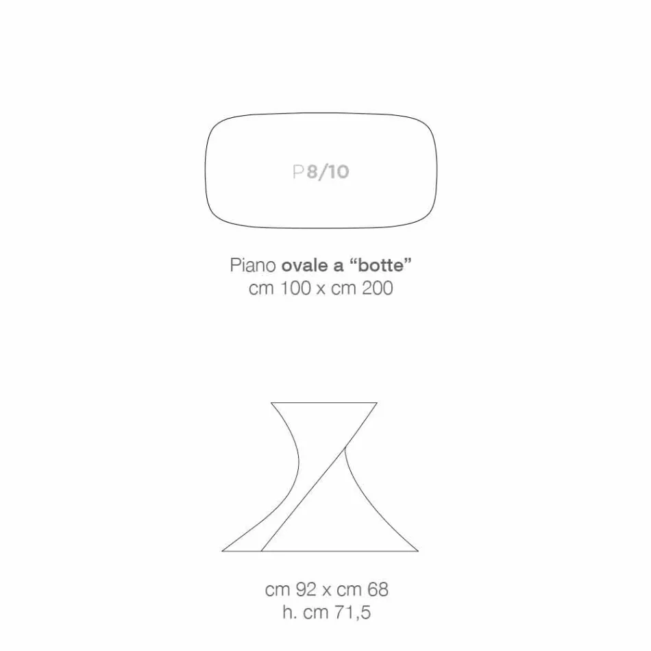 Tavolinë qelqi qeramike me dizajn modern të bërë në Itali, Clark Viadurini