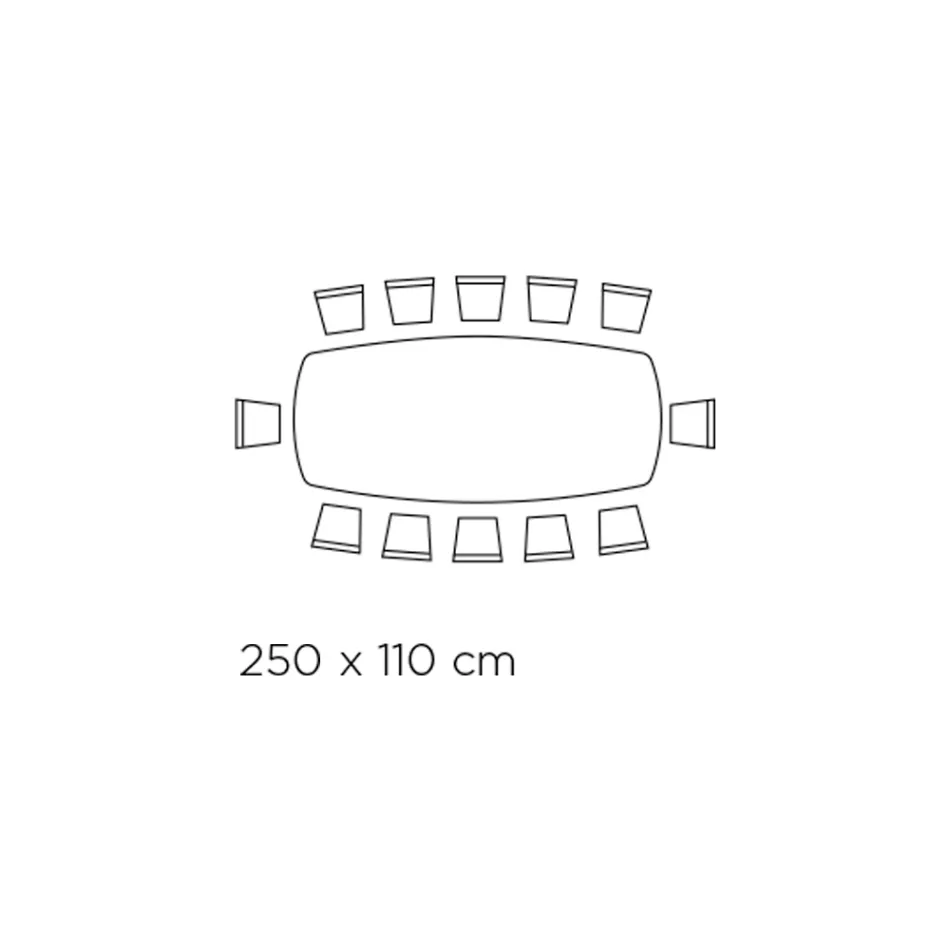 Tavolinë fikse në formë fuçie me laminat dhe majë çeliku Made in Italy - Grotta Viadurini