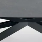 Tavolinë fikse në formë fuçie me laminat dhe majë çeliku Made in Italy - Grotta Viadurini