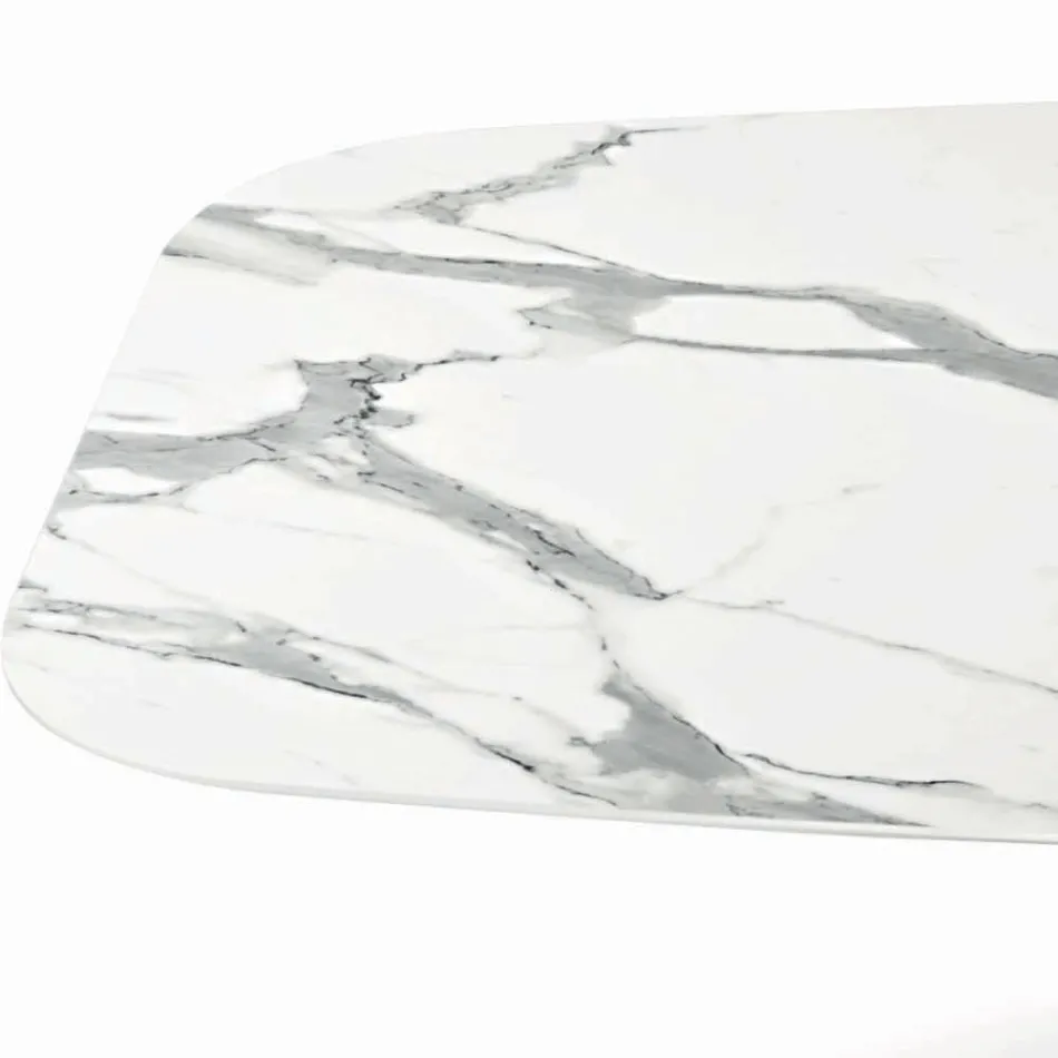 Tavolinë fikse fuçi me majë laminat Prodhuar në Itali - Settimmio Viadurini