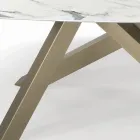 Tavolinë fikse fuçi me majë laminat Prodhuar në Itali - Settimmio Viadurini