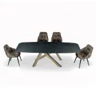 Tavolinë fikse fuçi me majë laminat Prodhuar në Itali - Settimmio Viadurini