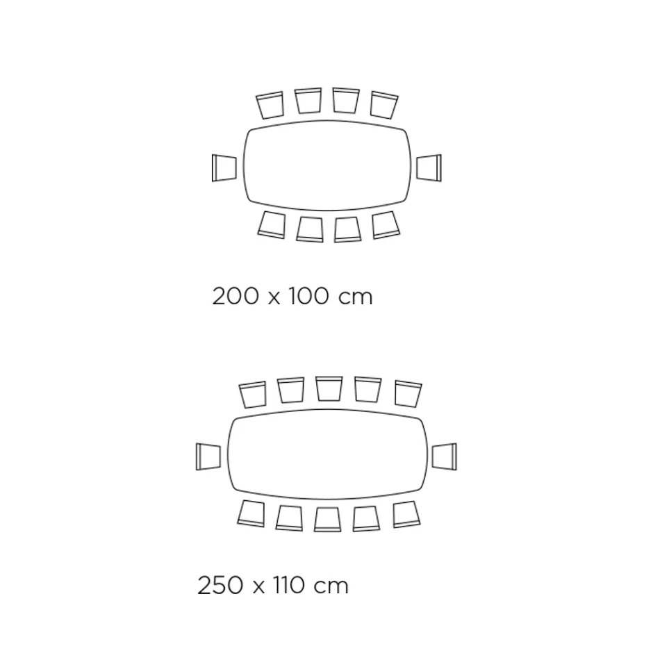 Tavolinë fikse fuçi me majë laminat Prodhuar në Itali - Settimmio Viadurini