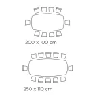 Tavolinë fikse në formë fuçie në laminat dhe dru hiri Prodhuar në Itali - Veri Viadurini