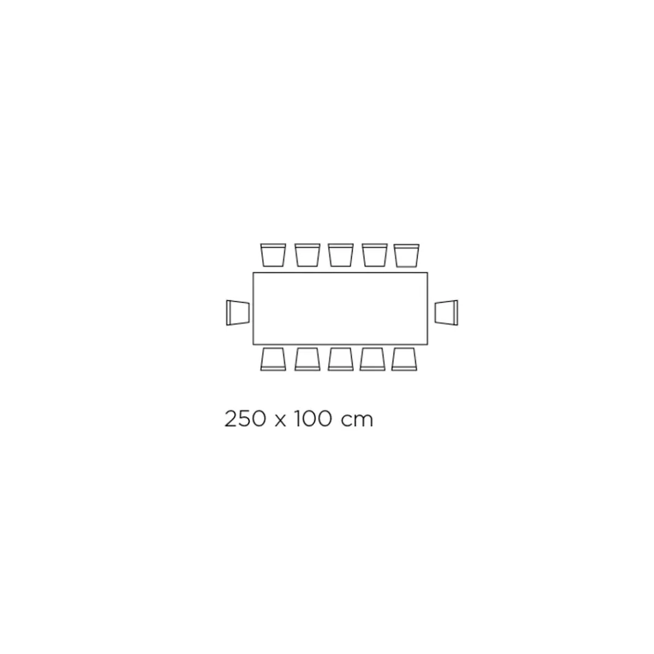 Tavolinë fikse me bazë çeliku dhe majë qeramike Made in Italy - Pantallona Viadurini