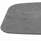 Tavoline fikse me baze çeliku te zeze dhe maje laminat Made in Italy - Gota Viadurini