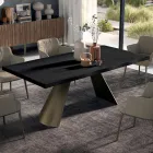 Tavolinë fikse me buzë të parregullta të zhveshur Prodhuar në Itali - Gota Viadurini