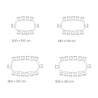 Tavolinë fikse me majë në formë fuçi në qeramikë Prodhuar në Itali - Settimmio Viadurini