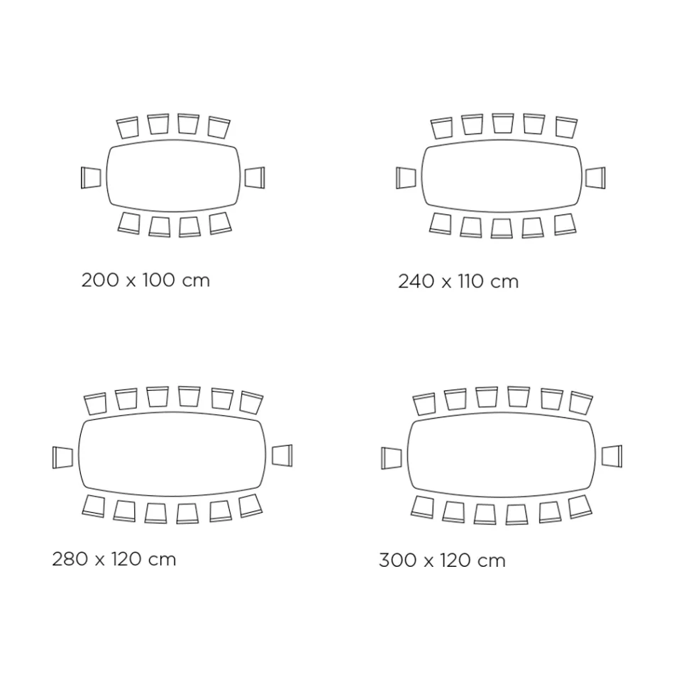 Tavolinë fikse me majë në formë fuçi në qeramikë Prodhuar në Itali - Settimmio Viadurini