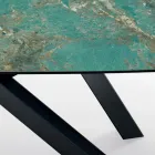 Tavolinë fikse me majë në formë fuçi në qeramikë Prodhuar në Itali - Settimmio Viadurini