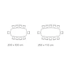 Tavolinë fikse me majë laminat në formë fuçi Made in Italy - Pantallona Viadurini