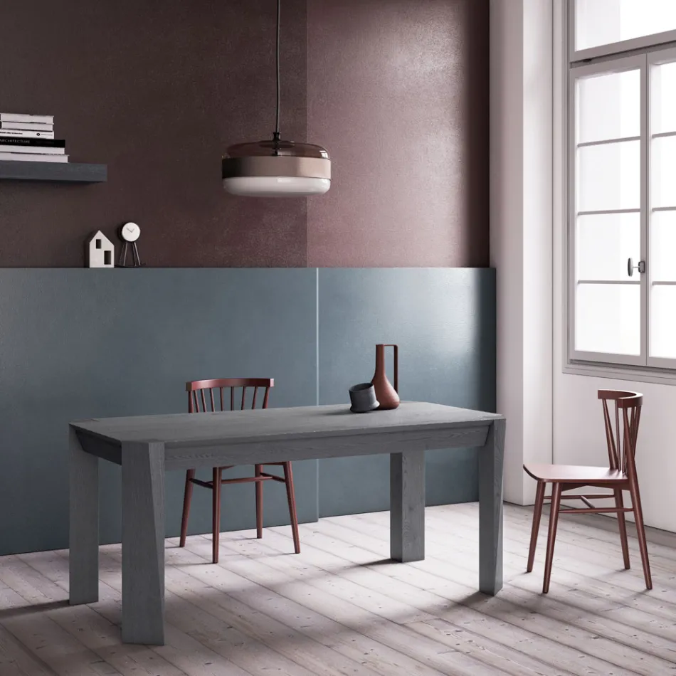 Tavolinë fikse me dërrasë të pjerrët e sipërme Made in Italy - Tratto Viadurini