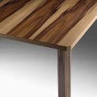Tavolinë fikse me majë të rimesuar në dërrasë plepi Prodhuar në Itali - Tisroc Viadurini