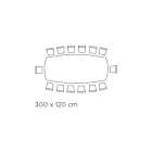 Tavolinë fikse me majë qeramike argjendi të lustruar Onyx Prodhuar në Itali - Grotta Viadurini