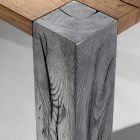 Tavolinë fikse me majë dhe këmbë katrore Made in Italy - Tisroc Viadurini