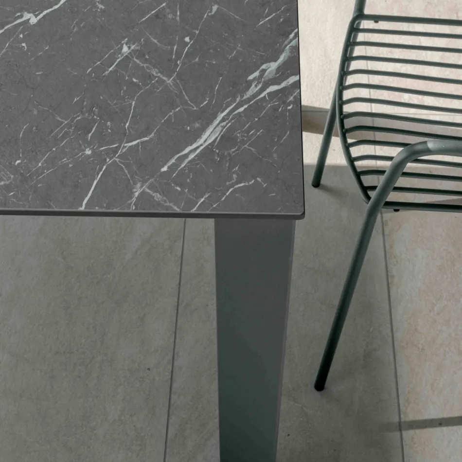 Tavolinë e jashtme fikse në Hpl Alicante dhe Bazë Metal Prodhuar në Itali - Carl Viadurini