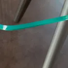 Tavolinë ngrënie fikse në xhami dhe poliuretani të ngurtë Prodhuar në Itali - Lavender Viadurini