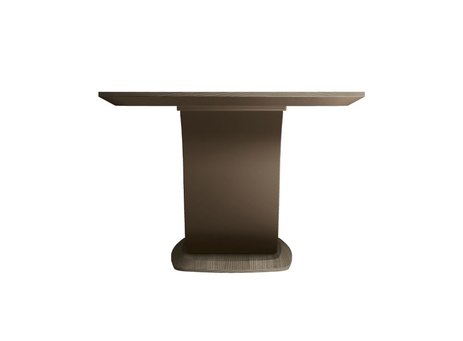 Tavolinë fikse e dhomës së ndenjes në dru të fortë me piedestal qendror - Luuk Viadurini