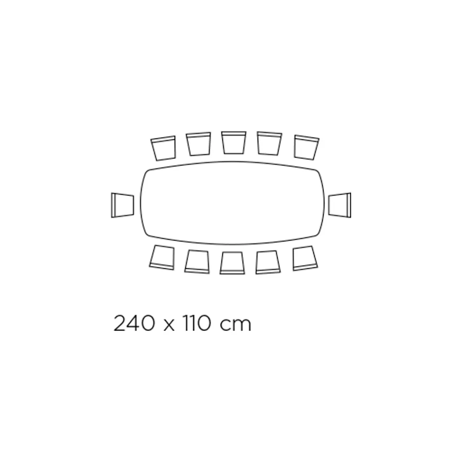 Tavolinë fikse në qeramikë të lustruar Amazonite Prodhuar në Itali - Grotta Viadurini