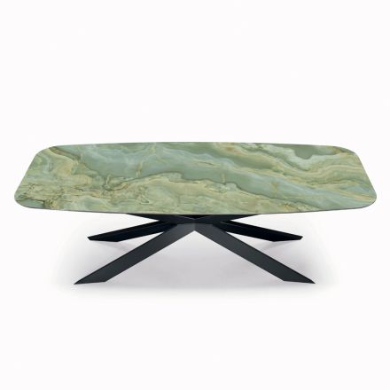 Tavolinë Qeramike Fikse me Përpunime dhe Përmasa të ndryshme Prodhuar në Itali - Grotta Viadurini