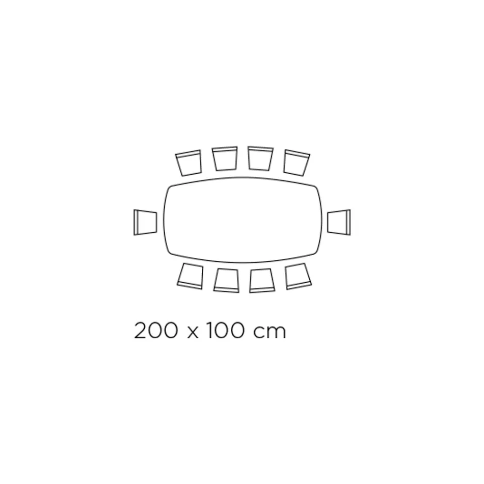 Tavolinë fikse në qelq dhe hi ekstra të pastër Prodhuar në Itali - Veri Viadurini