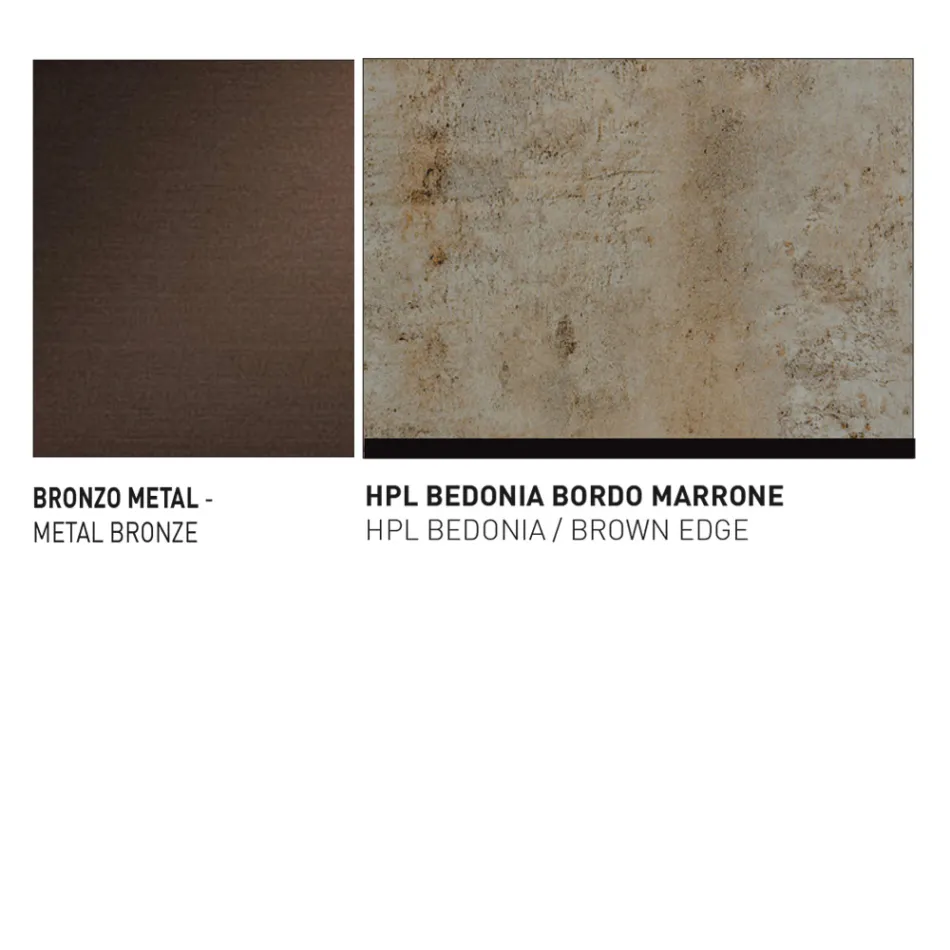 Tavolinë kopshti me sedilje alumini Prodhuar në Itali - Plinto nga Varaschin Viadurini