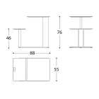Tavolinë kopshti me sedilje alumini Prodhuar në Itali - Plinto nga Varaschin Viadurini