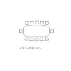 Tavolinë e lëmuar greke qeramike e zezë e prodhuar në Itali - Grotta Viadurini