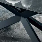 Tavolinë e lëmuar greke qeramike e zezë e prodhuar në Itali - Grotta Viadurini