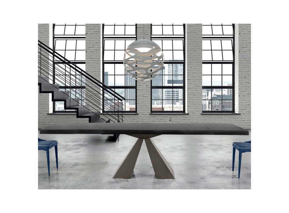 Tavolinë moderne prej druri e zgjatur deri në 300 cm Prodhuar në Itali - Dalmat Viadurini