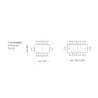 Tavolinë prej druri Laminat e zgjatur deri në 470 cm Prodhuar në Itali – Gordito Viadurini