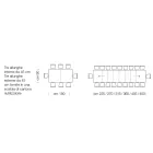 Tavolinë prej druri Laminat e zgjatur deri në 470 cm Prodhuar në Itali – Gordito Viadurini