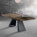 Dizajn tryezë druri të ngurta të bëra në Itali, Zerba