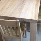 Tavolinë në drurin e hirit të ngurtë me dizajn klasik Prodhuar në Itali - Nicea Viadurini