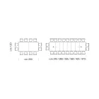 Tavolinë prej druri melamine e zgjatur deri në 470 cm Prodhuar në Itali – Gordito Viadurini