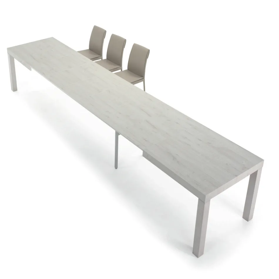 Tavolinë prej druri melamine e zgjatur deri në 470 cm Prodhuar në Itali – Gordito Viadurini