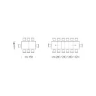 Tavolinë prej druri melamine e zgjatur deri në 470 cm Prodhuar në Itali – Gordito Viadurini