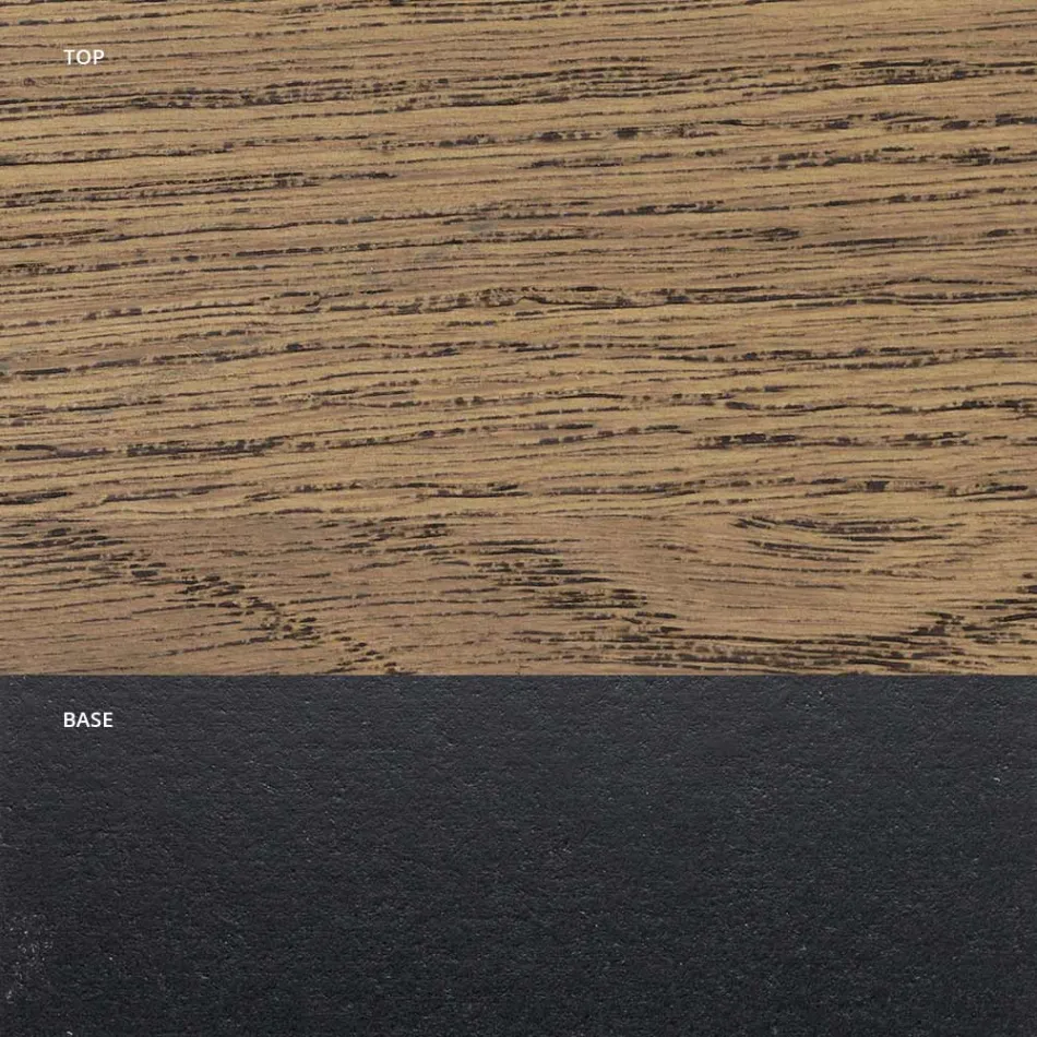 Tavolinë në Masellato Lisi e Praruar dhe Metal Prodhuar në Itali - Seul Viadurini